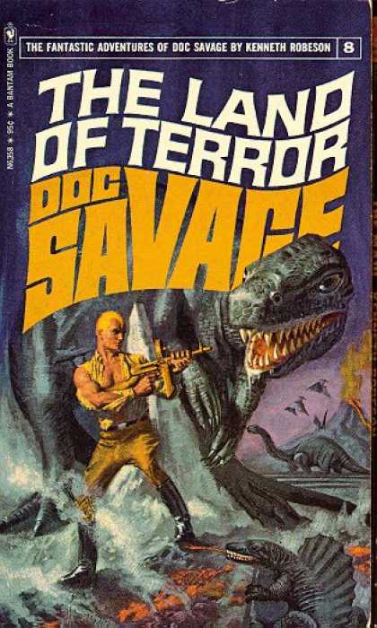 The Land Of Terror Doc Savage Bantam N6358 Kenneth Robeson 1975 Good 